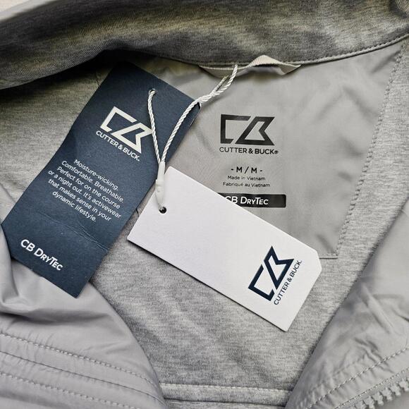 Cutter & Buck Drytec Full Zip Lightweight Jacket NBC SPORTS Logo Men's MED golf - Picture 3 of 7